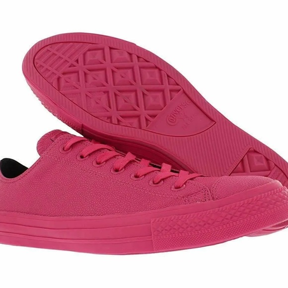 NIB Converse Chuck Taylor All Star OX Low Vivid Pink 155185C Men 8 Women 10 - Picture 1 of 9